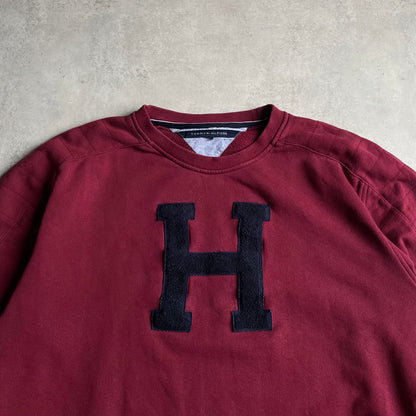 Tommy Hilfiger bordó crewneck