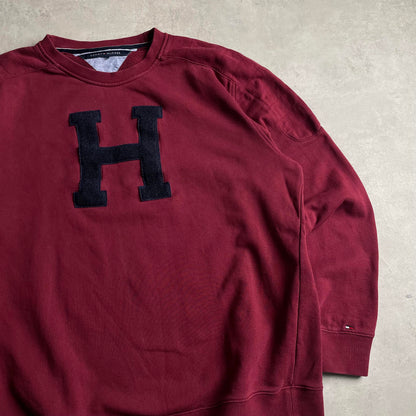 Tommy Hilfiger bordó crewneck
