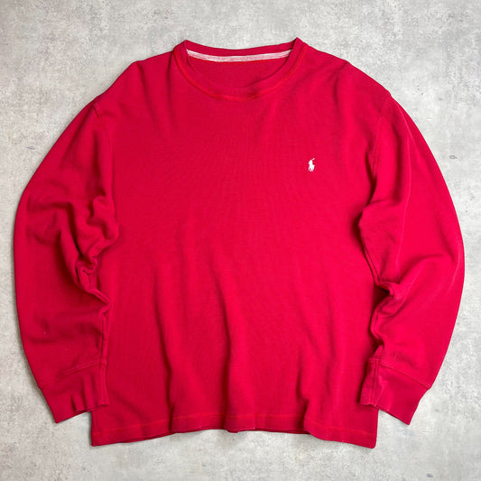 Ralph Lauren piros környakú pulóver