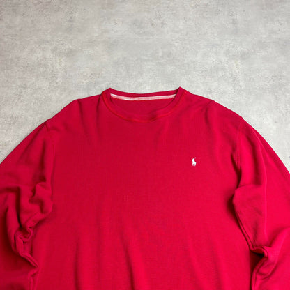 Ralph Lauren piros környakú pulóver