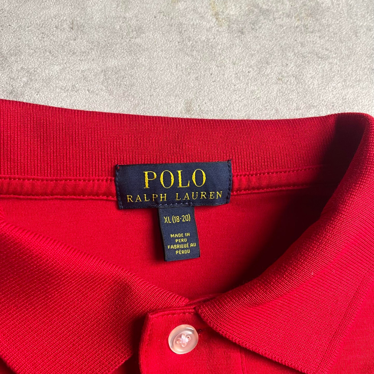Ralph Lauren piros pólóing