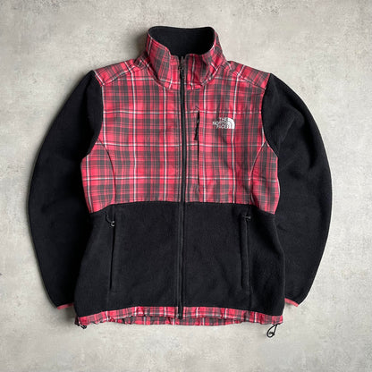 The North Face fekete skótkockás denali pulóver