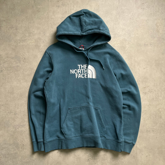 The North Face türkiz big logo hoodie