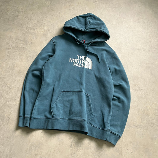 The North Face türkiz big logo hoodie