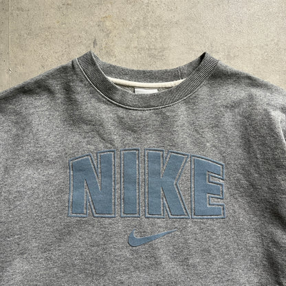 Nike szürke spellout crewneck