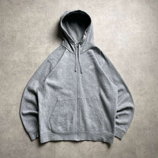Nike club logo zipup hoodie
