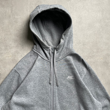 Nike club logo zipup hoodie
