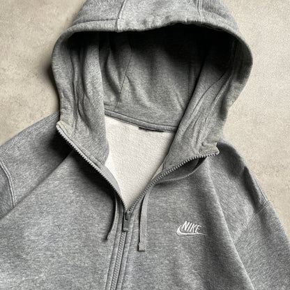 Nike club logo zipup hoodie