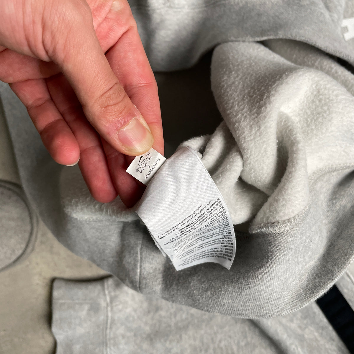 Nike szürke big logo crewneck