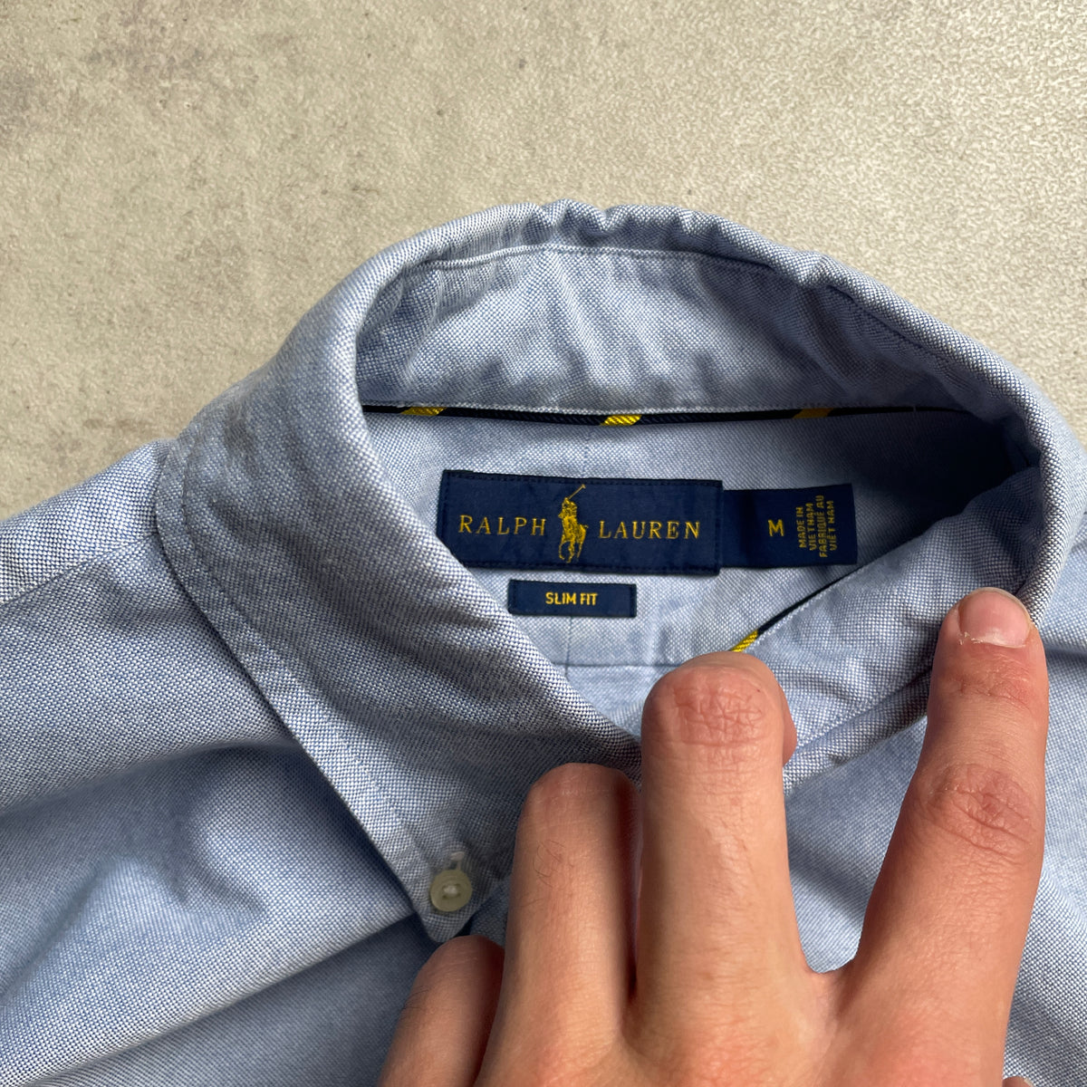 Ralph Lauren világoskék slim fit ing