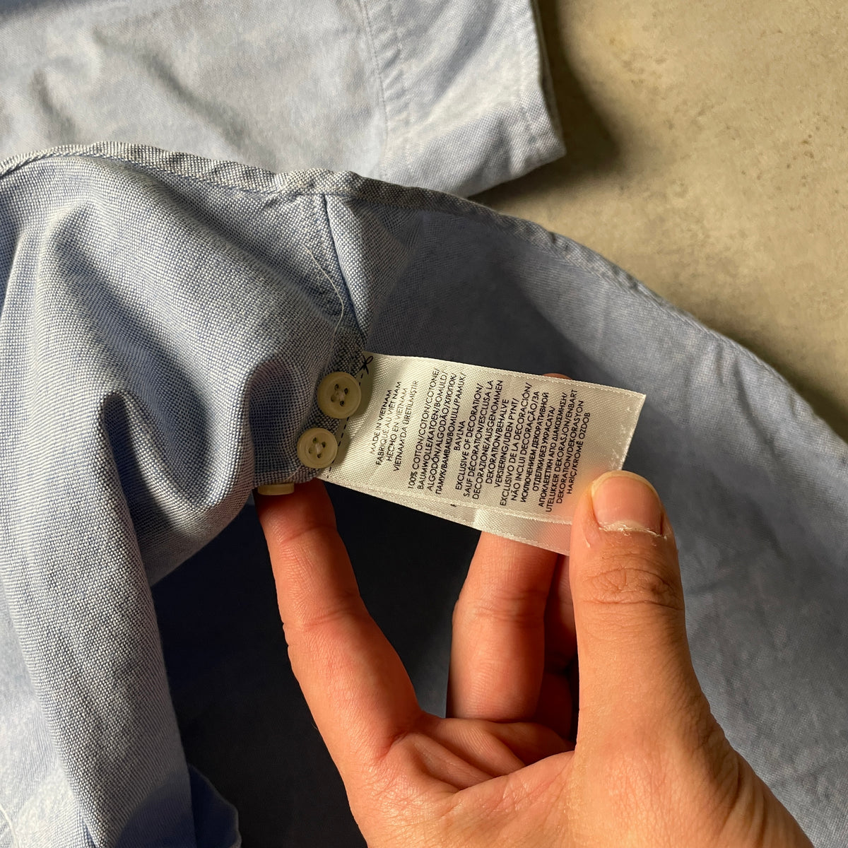 Ralph Lauren világoskék slim fit ing