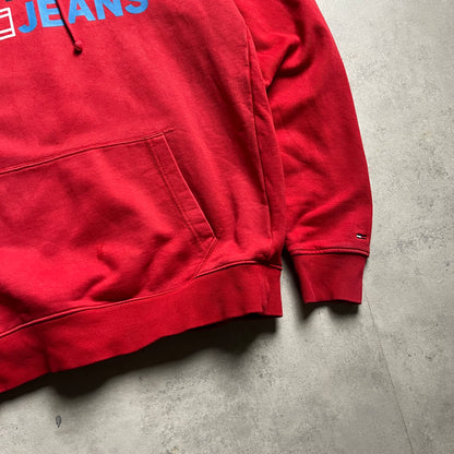 Tommy Jeans piros hoodie