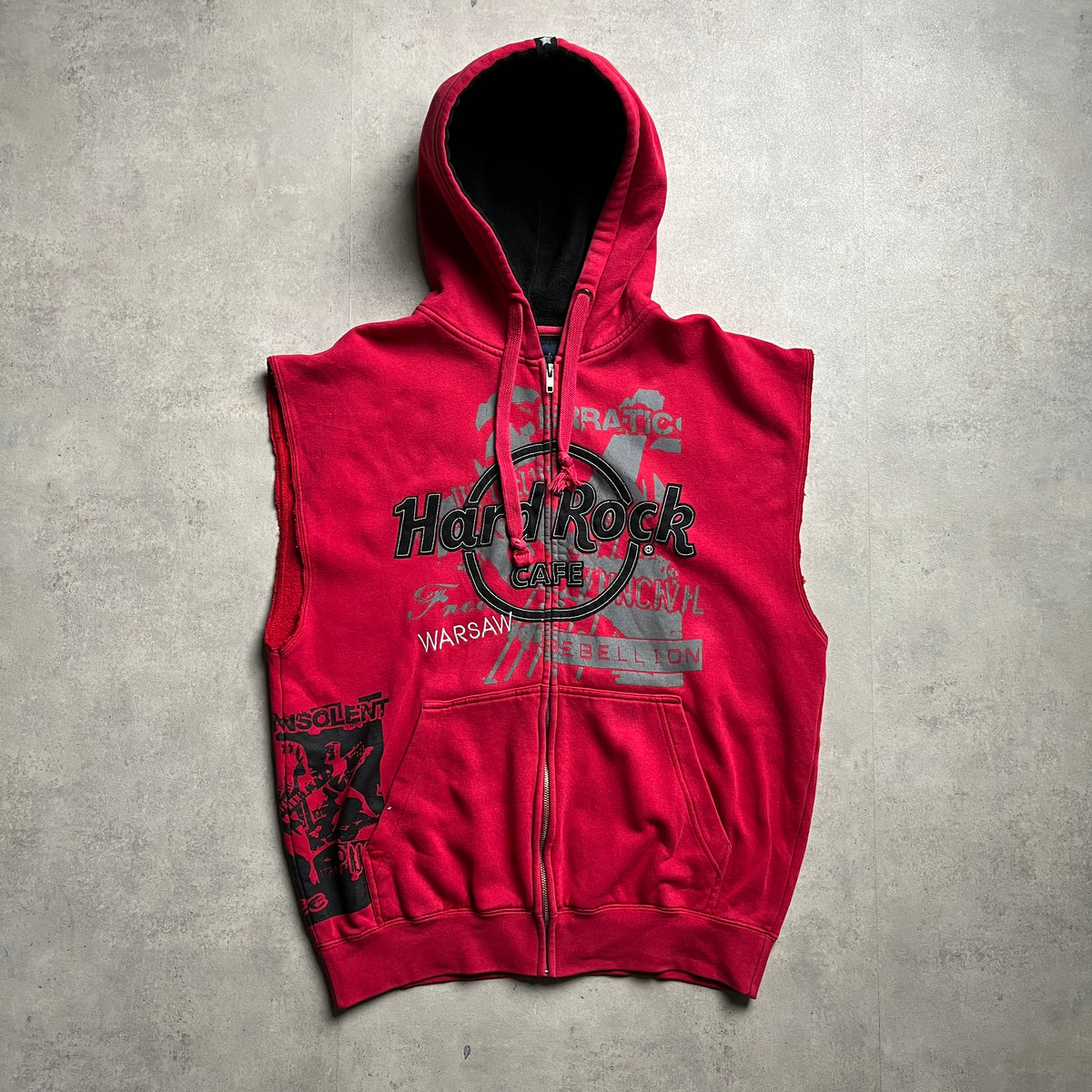 Hard Rock Café Warsaw sleveless hoodie