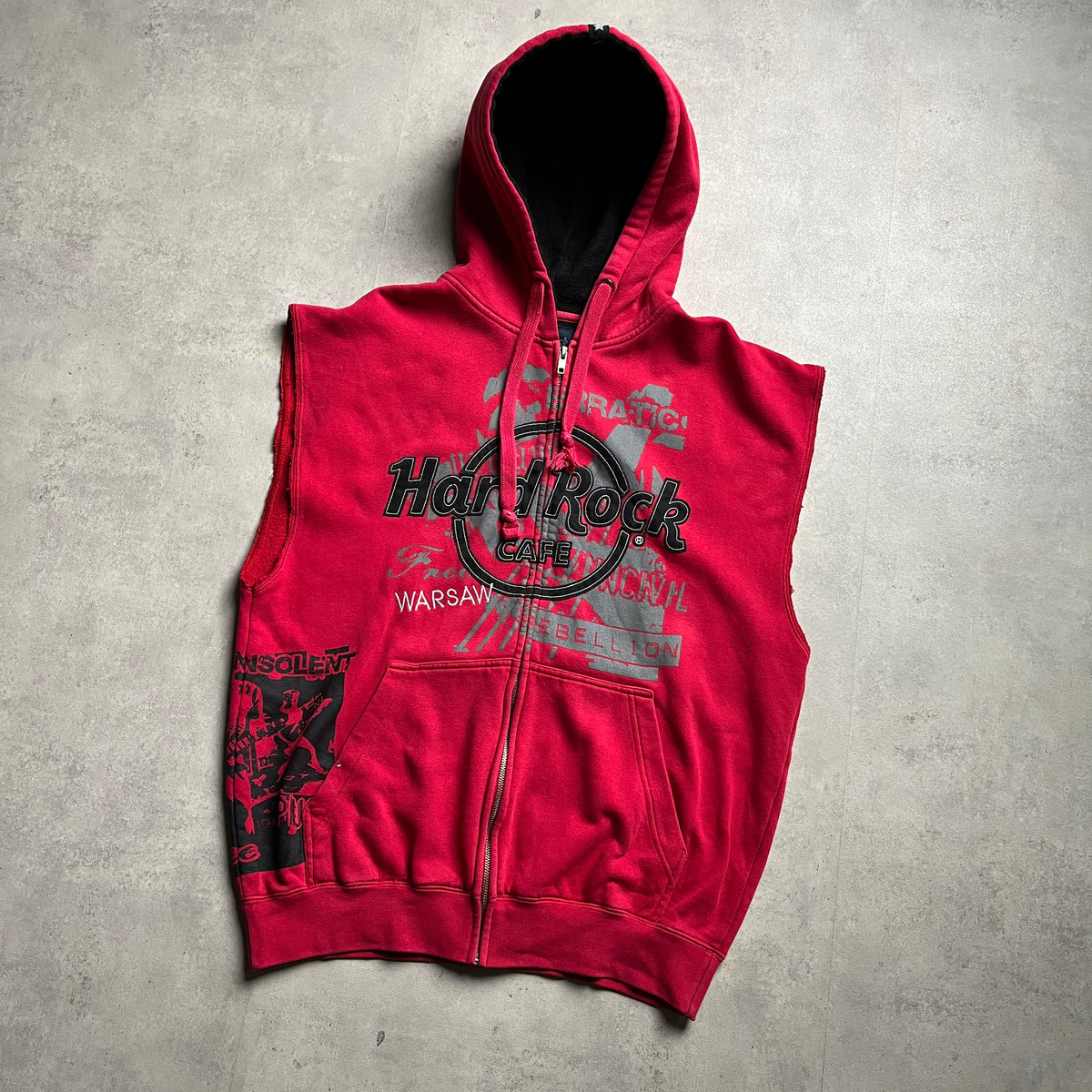 Hard Rock Café Warsaw sleveless hoodie