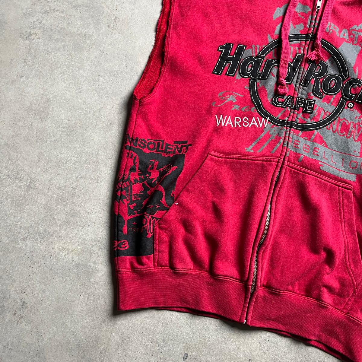 Hard Rock Café Warsaw sleveless hoodie