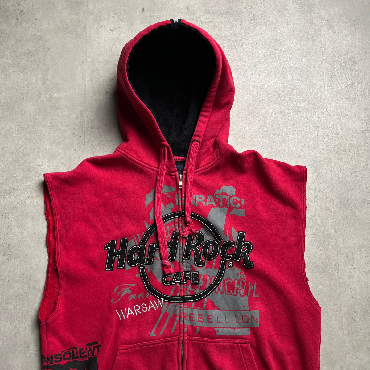 Hard Rock Café Warsaw sleveless hoodie