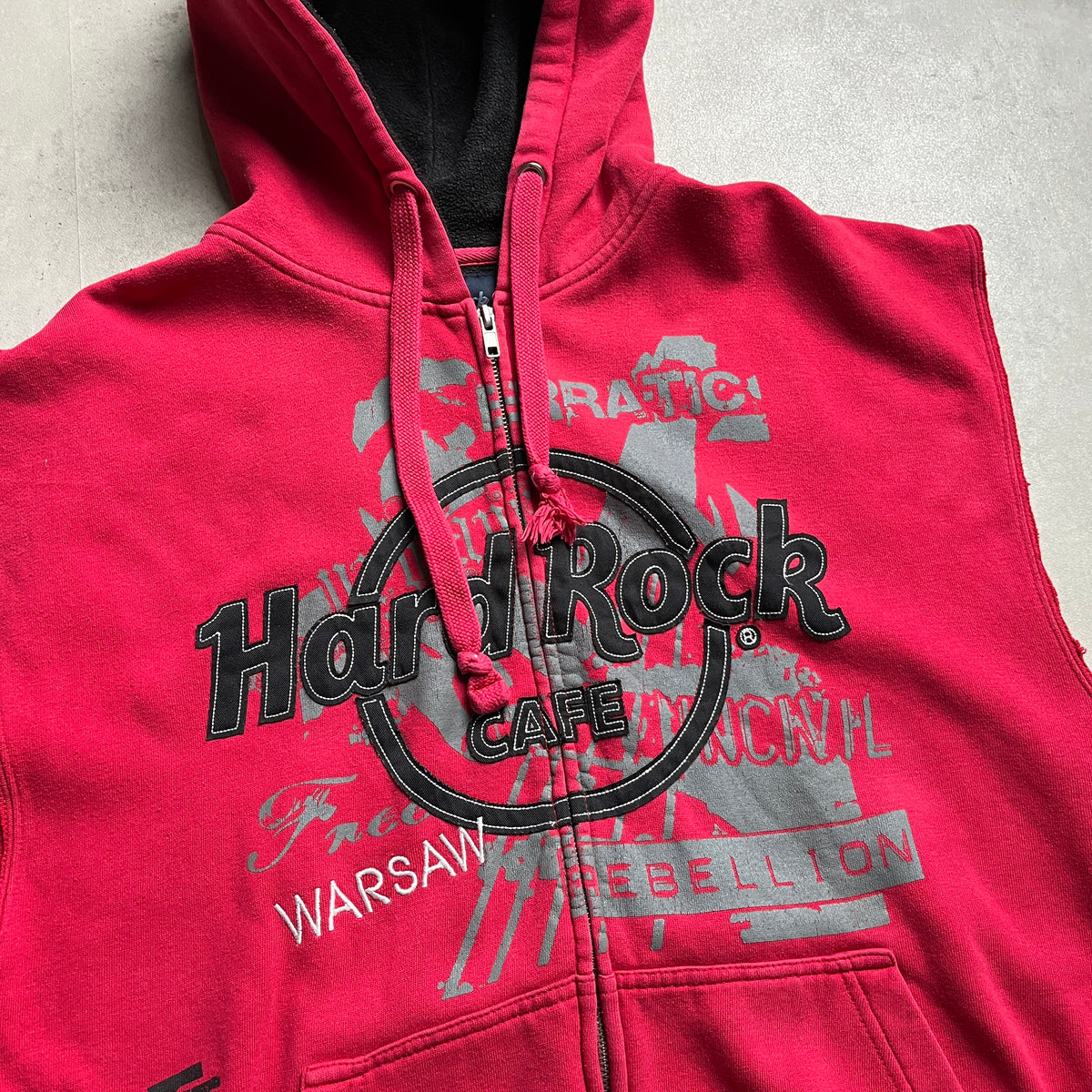 Hard Rock Café Warsaw sleveless hoodie