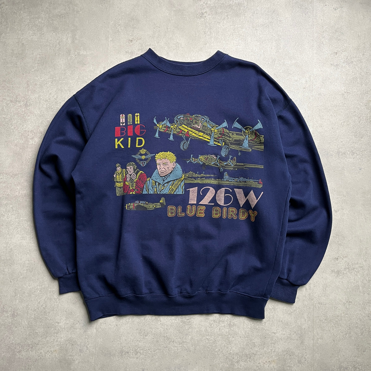 Vintage Military aircraft crewneck
