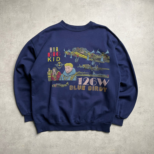 Vintage Military aircraft crewneck