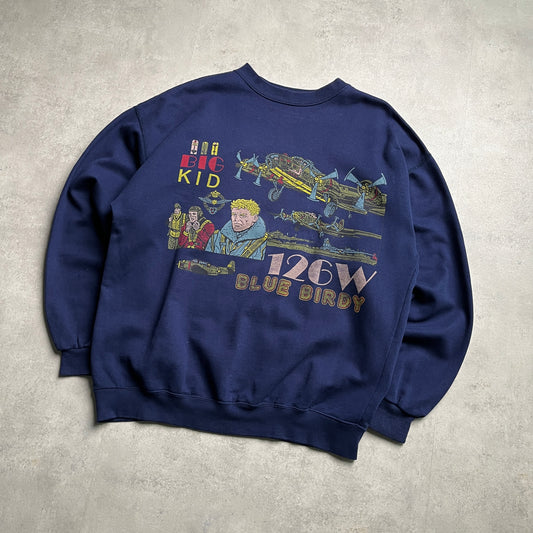 Vintage Military aircraft crewneck
