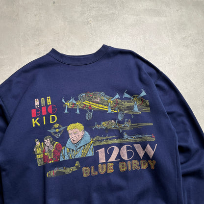 Vintage Military aircraft crewneck