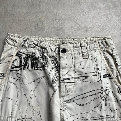Desigual graphic cargo shorts