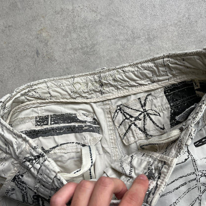 Desigual graphic cargo shorts