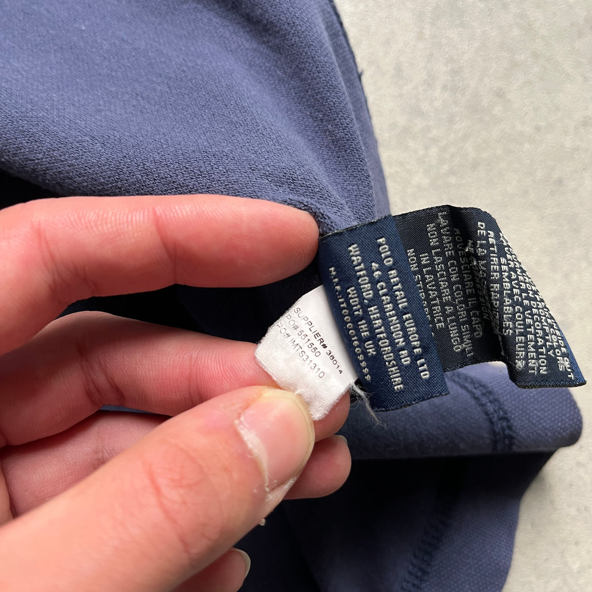 Ralph Lauren Polo Jeans Co. distressed pólóing