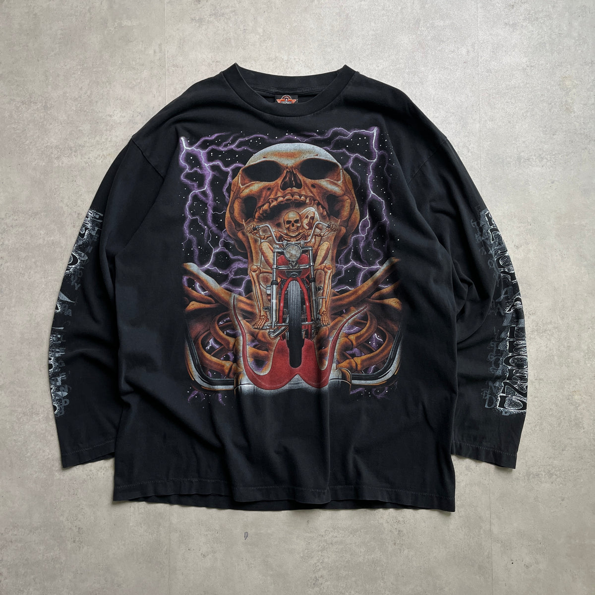 Rock Eagle koponyés biker style longsleeve