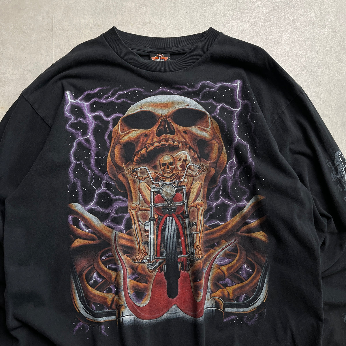 Rock Eagle koponyés biker style longsleeve