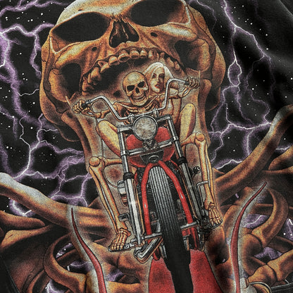 Rock Eagle koponyés biker style longsleeve