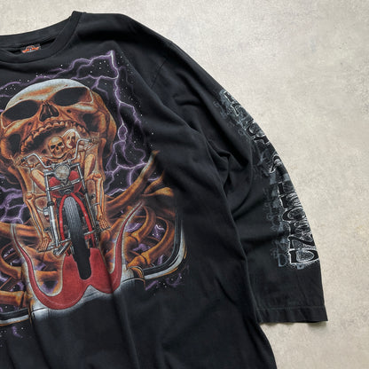 Rock Eagle koponyés biker style longsleeve