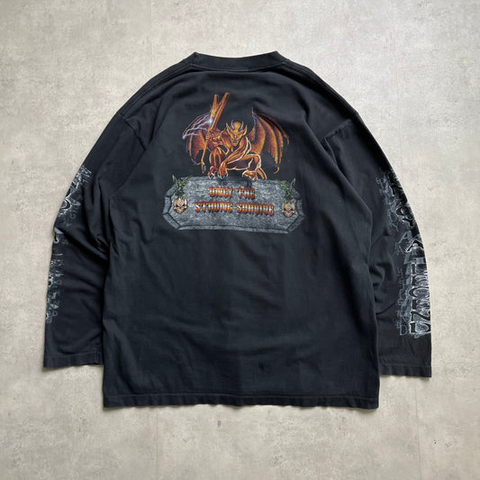 Rock Eagle koponyés biker style longsleeve