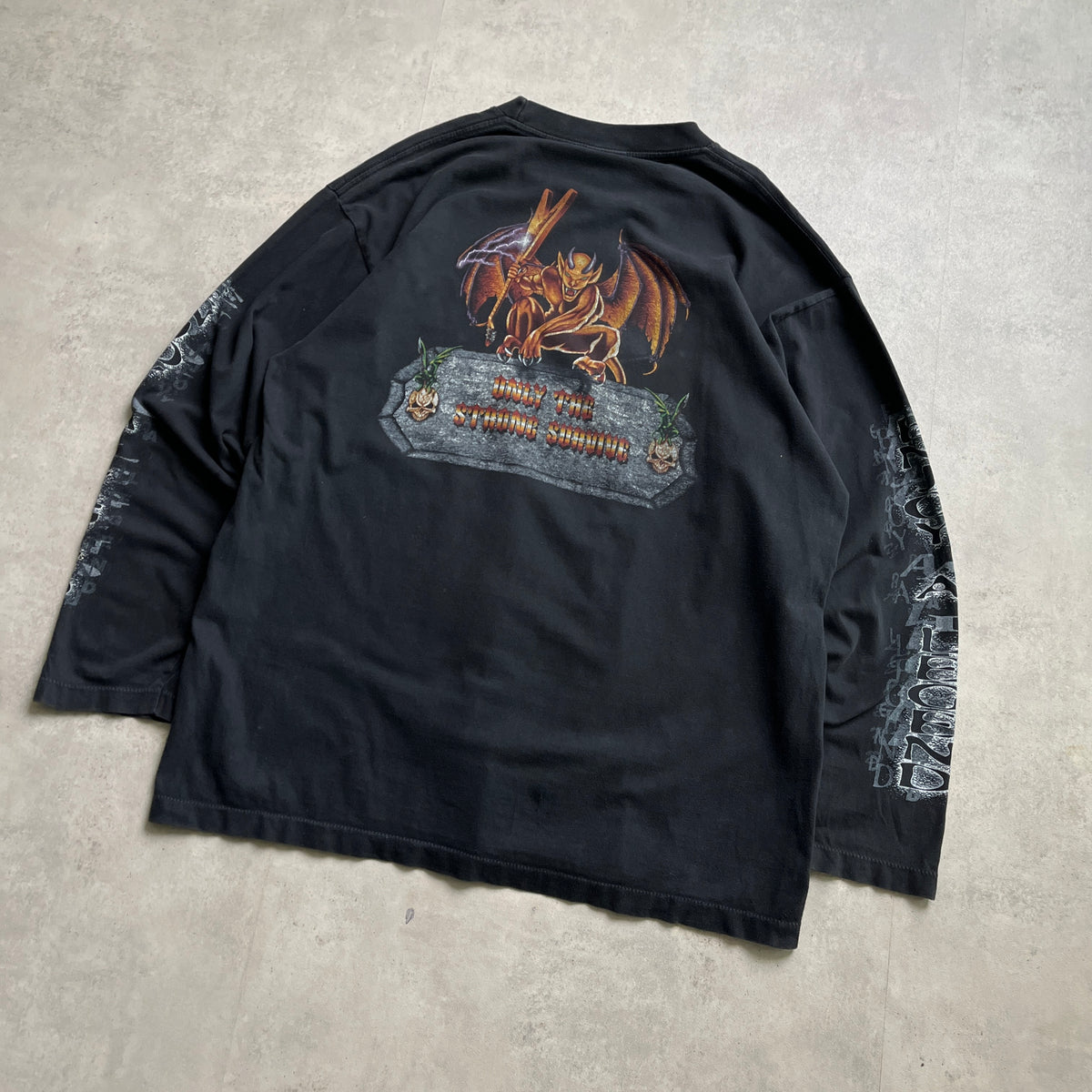 Rock Eagle koponyés biker style longsleeve