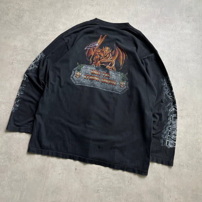 Rock Eagle koponyés biker style longsleeve