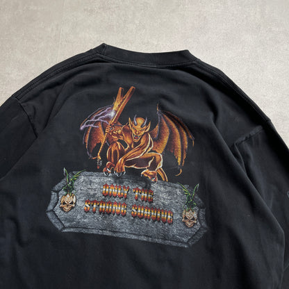 Rock Eagle koponyés biker style longsleeve