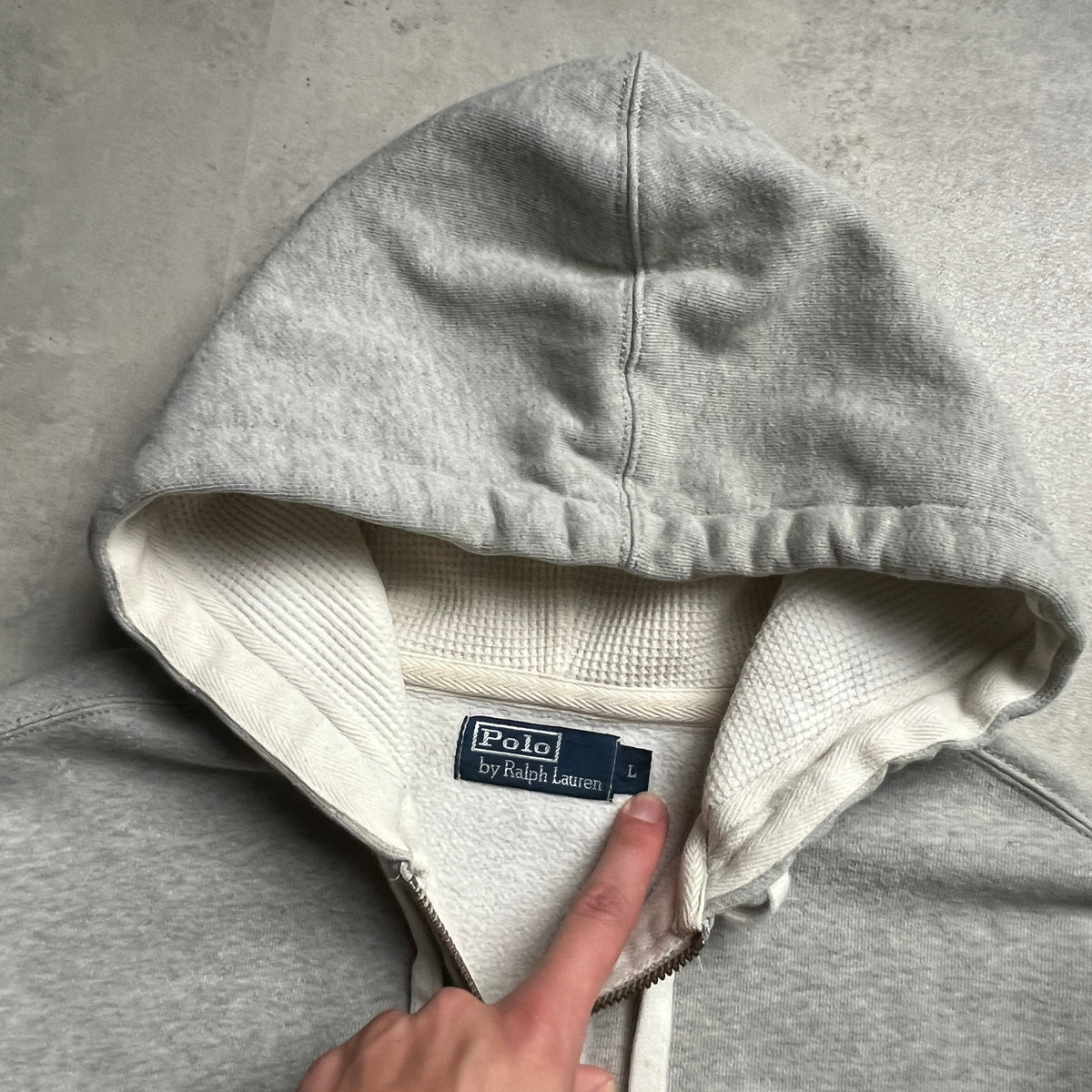 Ralph Lauren szürke zipup hoodie