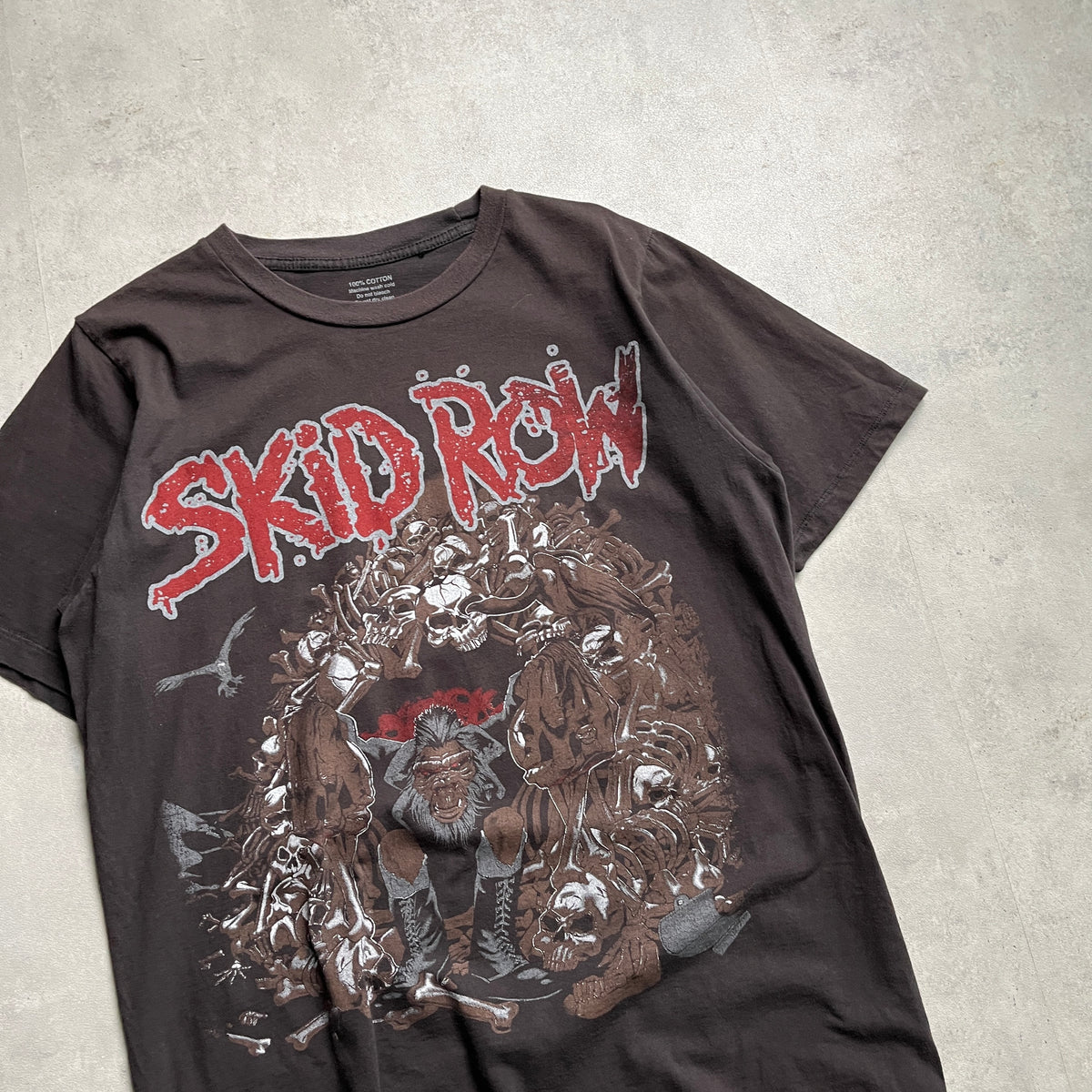 Skid Row Slave to the grind tour póló