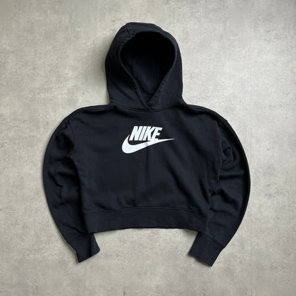 Nike big swoosh cropped hoodie