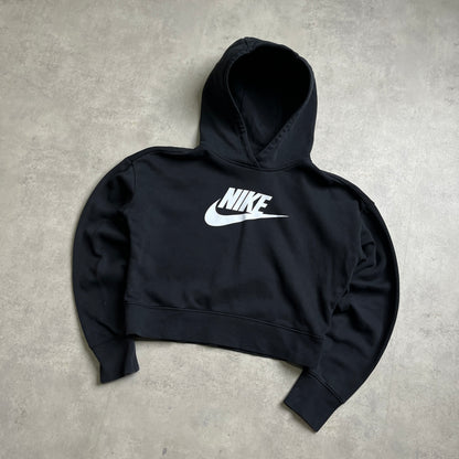 Nike big swoosh cropped hoodie