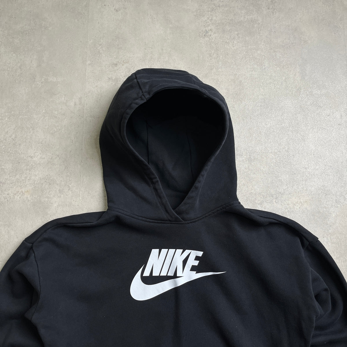 Nike big swoosh cropped hoodie