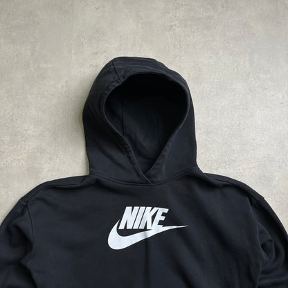 Nike big swoosh cropped hoodie
