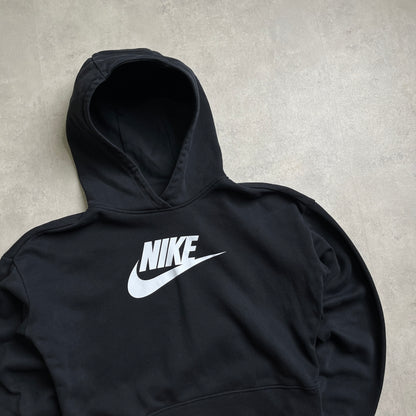 Nike big swoosh cropped hoodie