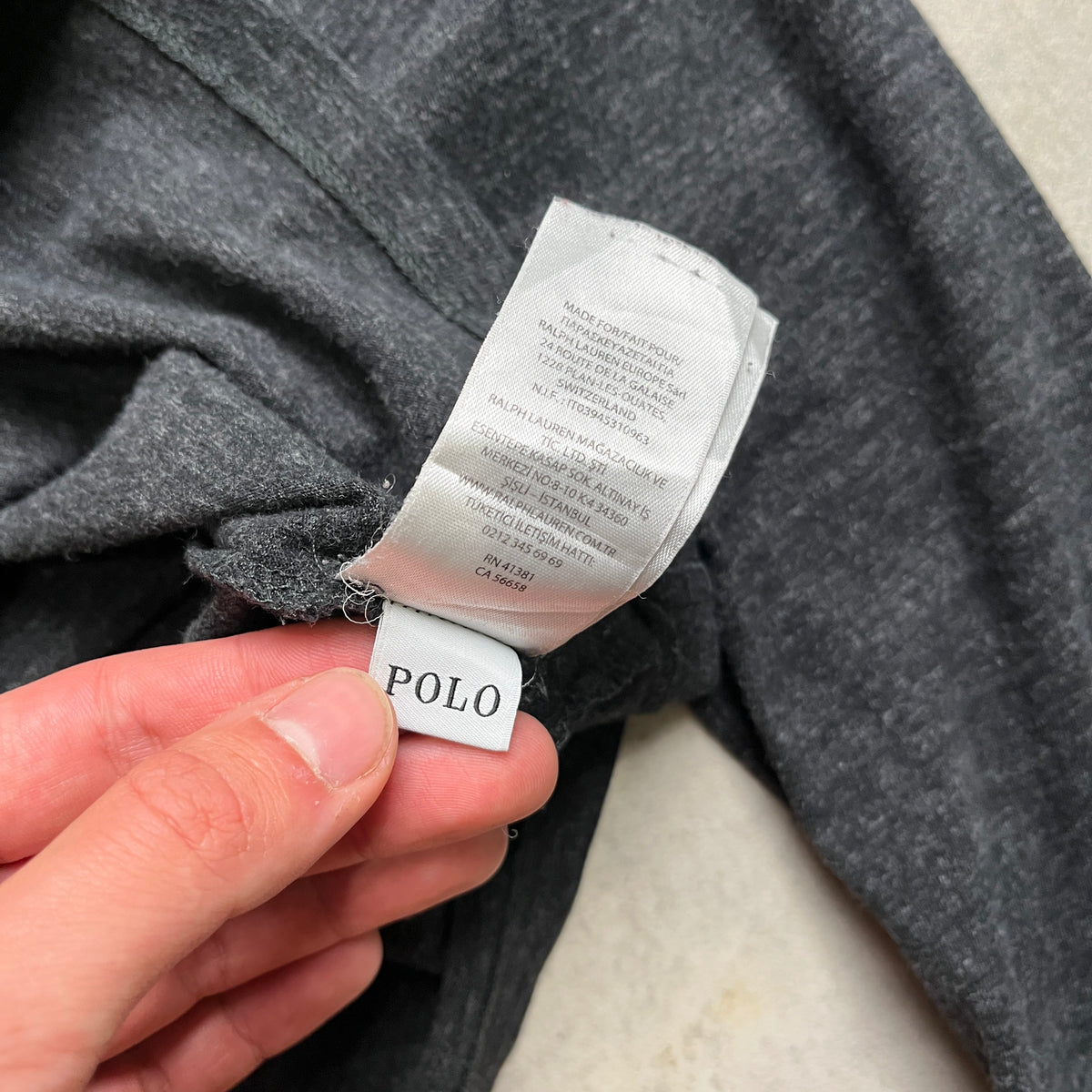 Ralph Lauren sötétszürke longsleeve