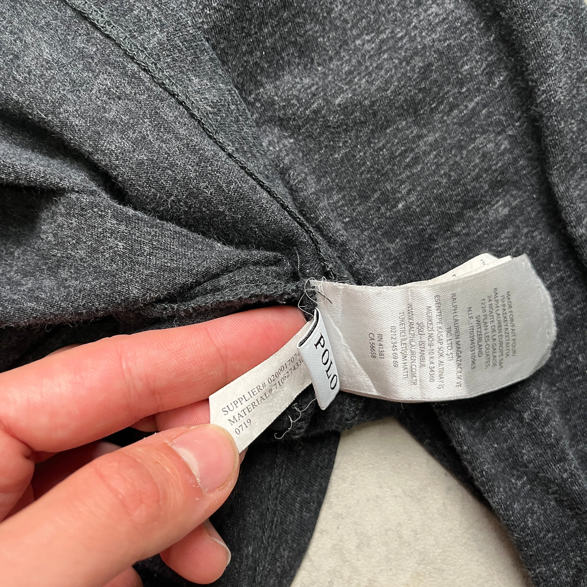 Ralph Lauren sötétszürke longsleeve
