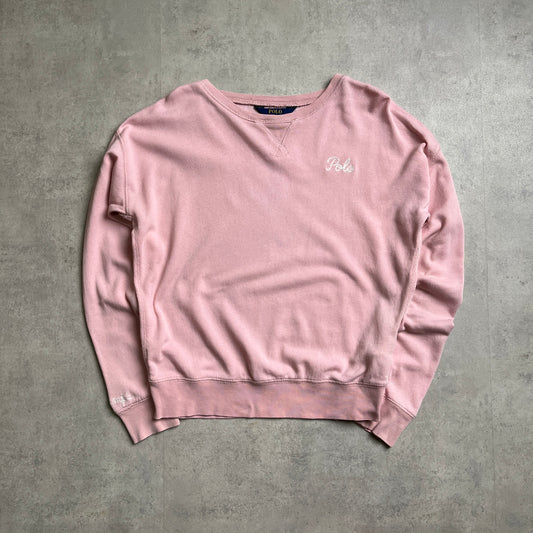 Ralph Lauren vékony rózsaszín crewneck
