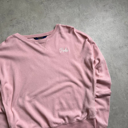 Ralph Lauren vékony rózsaszín crewneck