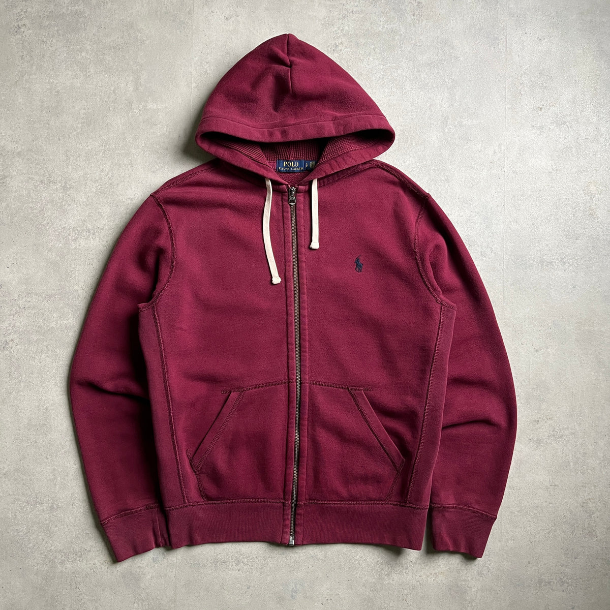 Ralph Lauren bordó zipup hoodie