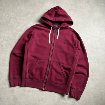 Ralph Lauren bordó zipup hoodie