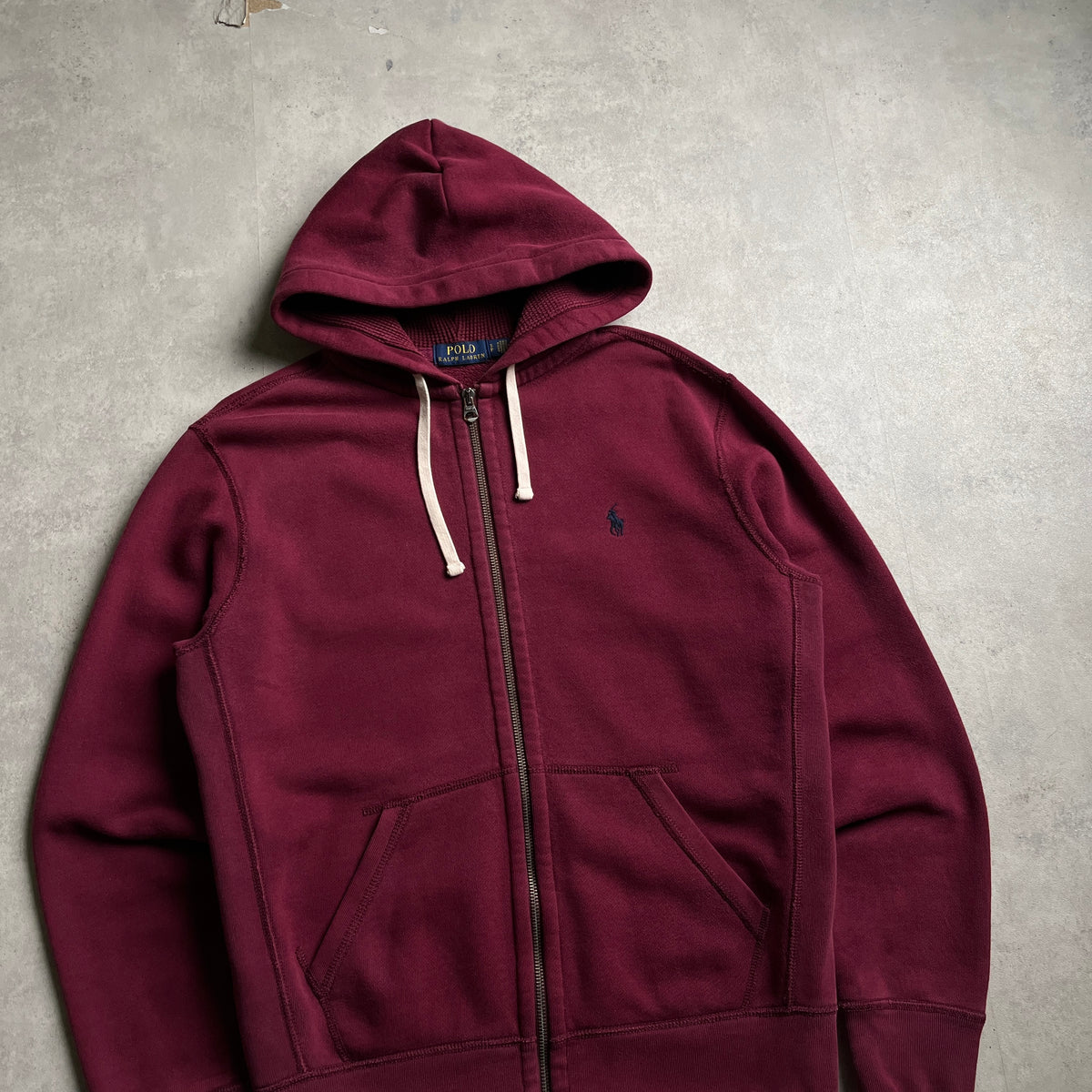 Ralph Lauren bordó zipup hoodie